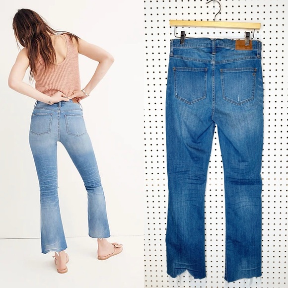 Madewell | Cali Demi-Boot Jeans in Bronson Wash: Button-Front Edition J0533 Sz27 - Picture 2 of 12